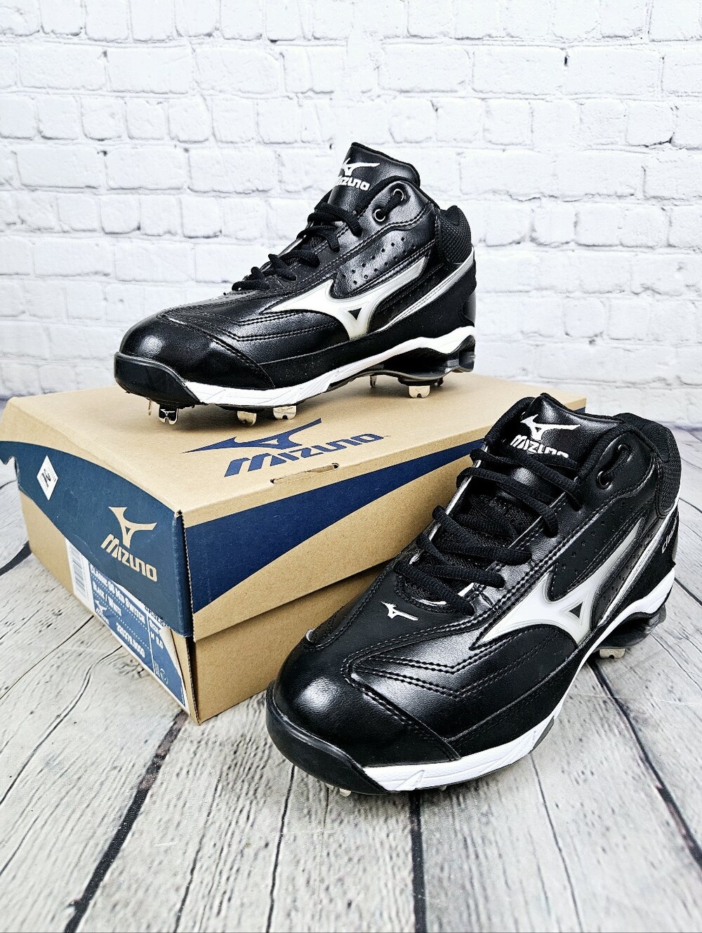 MIZUNO | Classic G6 Mid Switch 9 spike metal baseball cleat athletic shoes